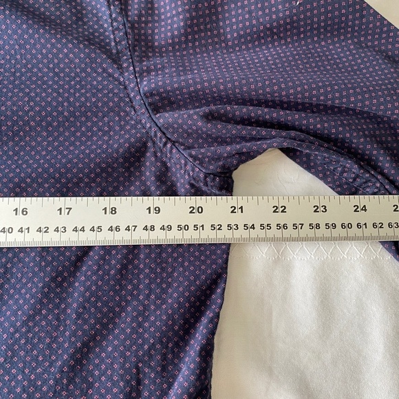 Denim & Flower Men's Purple Allover Micro Houndstooth LS Button Shirt Medium - Picture 10 of 14